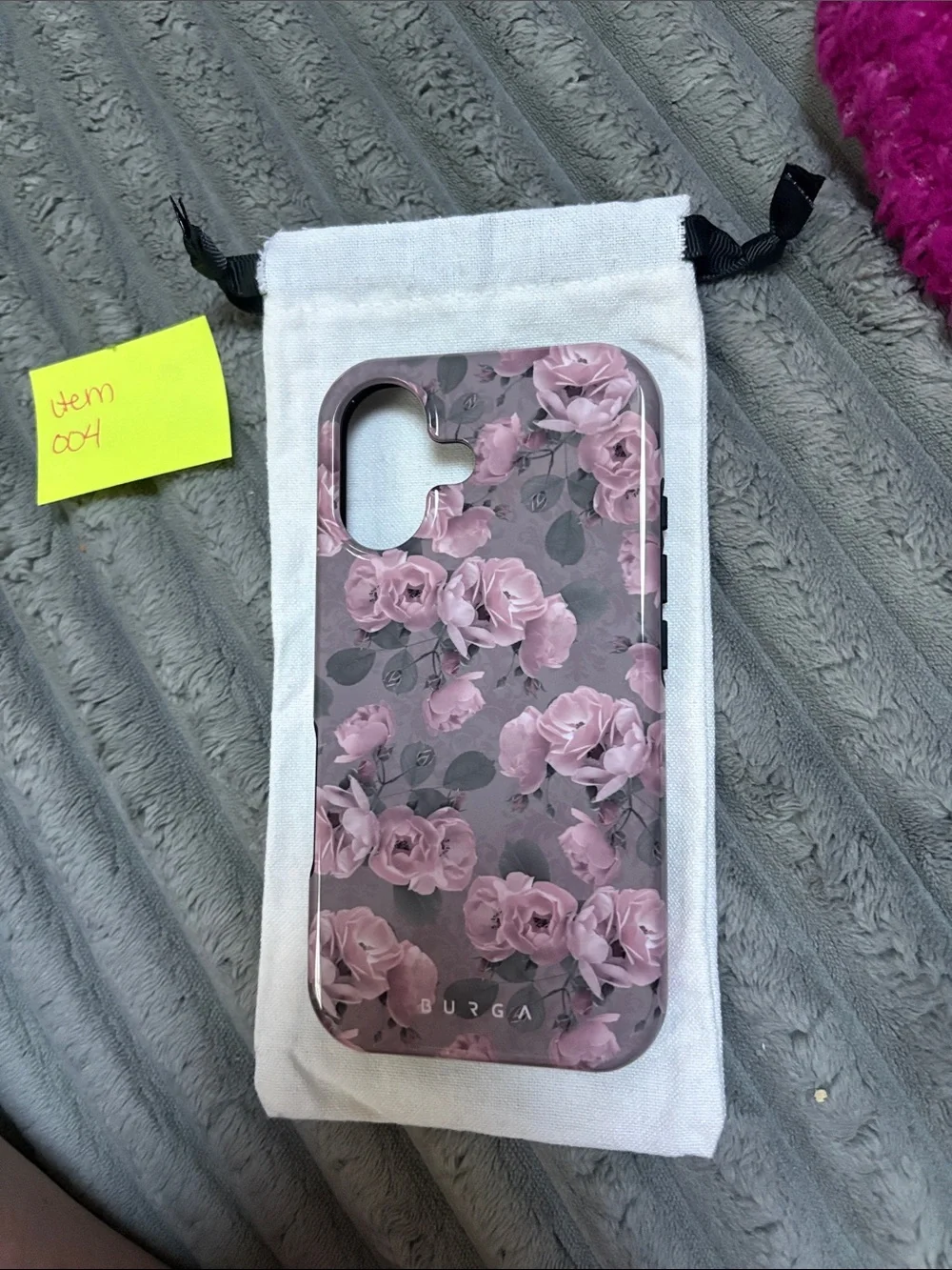 DURGA Pink Floral Protective Phone Case